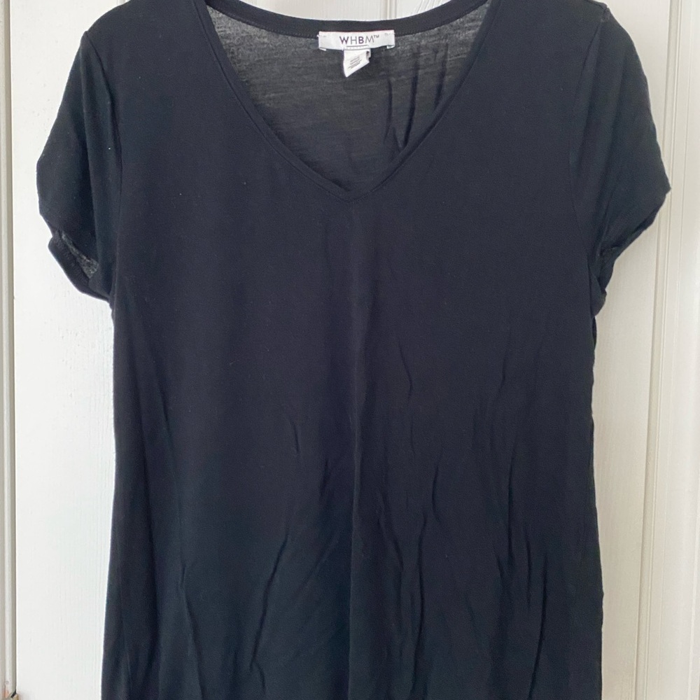 White House Black Market Classic Black Tee